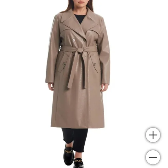 Vince Camuto Ladies' Maxi Faux Leather Jacket nwt - Picture 5 of 7